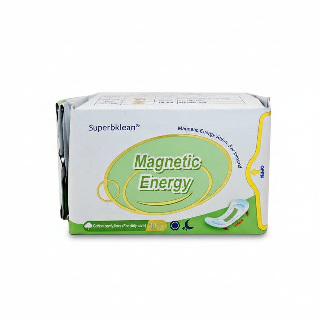 Superbklean Magnetic Energy – Protège-Slips Magnétiques Quotidiens (30 pièces)